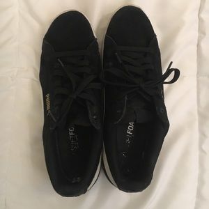 PUMA Black Suede Sneakers